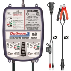 OptiMate® - OptiMATE 3 X 2™ 12 V Compact 7-Step Automatic Battery Charger And Tester With Maintainer -Magma Store tm451 4