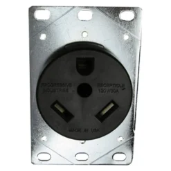 Progressive Industries® - 30A Straight Rectangular Outdoor Power Inlet