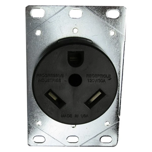Progressive Industries® - 30A Straight Rectangular Outdoor Power Inlet 1 Progressive Industries® - 30A Straight Rectangular Outdoor Power Inlet