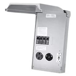 Parallax® - 50A Straight X 30A Straight X 20A Straight Power Box With Circuit Breaker And Ground Fault Protection