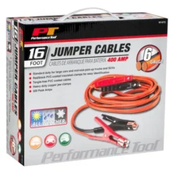 Performance Tool® - 16' 6 AWG Jumper Cables -Magma Store w1672 3
