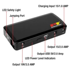 Performance Tool® - 12 V Jump Starter Power Bank -Magma Store w1677 9