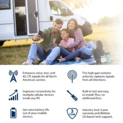 Winegard® - Black Voice/Text And 4G Lte Cellular Signal Booster -Magma Store wb 1035 5