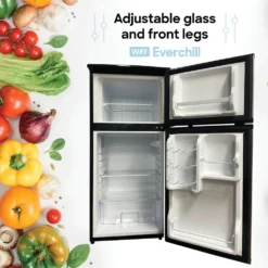 Way Interglobal® WD-127FDC/LHH - Everchill™ 4.5 Cu Ft 2 Doors Left Hand RV Refrigerator -Magma Store wd 127fdc lhh 15 1