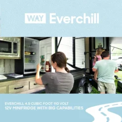 Way Interglobal® - Everchill™ 3.3 Cu Ft 1 Door RV Refrigerator -Magma Store ws 95rdc lhh 8