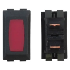 Diamond Group® - 14V DC 10A Black /Red Switch Indicator Lights